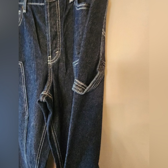 Wild fable high rise straight dark wash Carpenter jeans size 10 long 32 Inseam - Picture 5 of 6